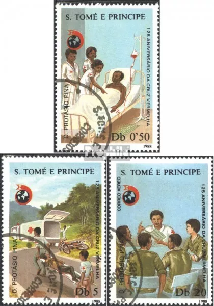 Sao Tome e Principe 1072-1074 (complete issue) used 1988 125 ye