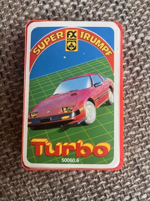 Rarität!! Auto Quartett Super Trumpf von FX Schmid "Turbo" von 1986 Komplett