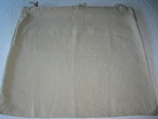 Grain Sack Decorator/Throw Pillow Cover Tan Linen/Cotton/Burlap Like