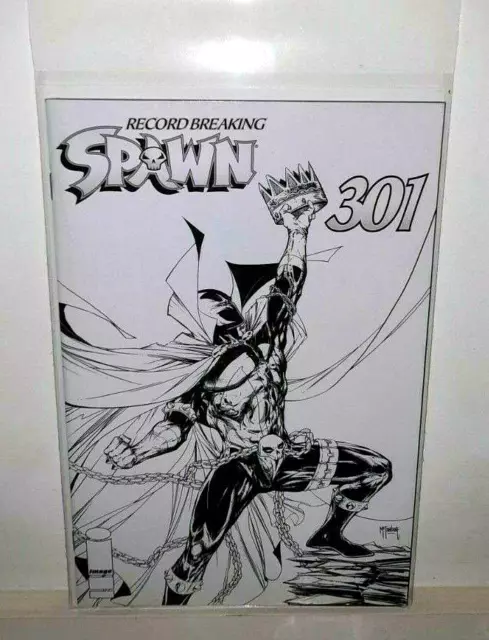 SPAWN #301 TODD McFARLANE B&W VARIANT (IMAGE COMICS 2019) 1st Print