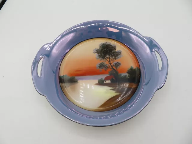 Noritake Morimura Japan - Tree In The Meadow - Hand-painted Lusterware Bowl 7"