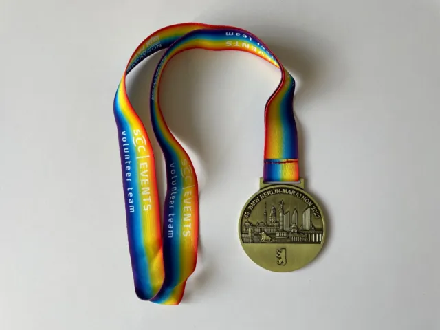 Seltene Volunteer-Ausgabe Finisher Medaille 49. BMW BERLIN MARATHON  2023