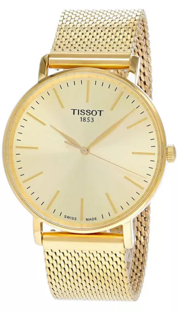 Tissot Everytime 40Mm Champagne Dial Ss Men's Watch T1434103302100