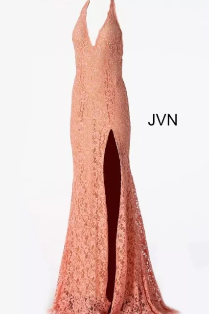 Jovani Halter Embellished Lace Dress Size 6  3