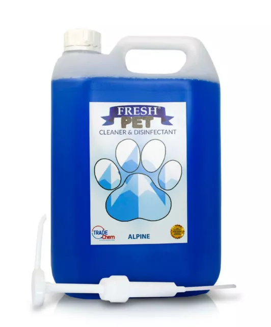 Kennel Cattery Cleaner & Disinfectant Various Scents 5L With Pump Fresh Pet®