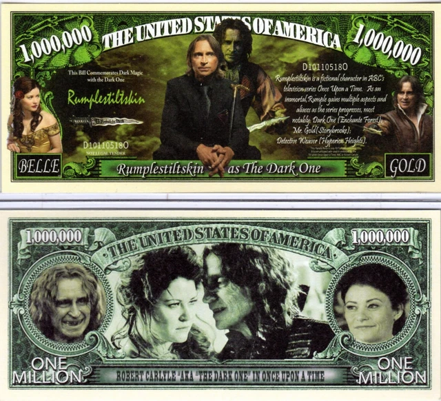 Robert Carlyle Aka Rumpelstiltskin Million Dollar Nouveauté Monnaie