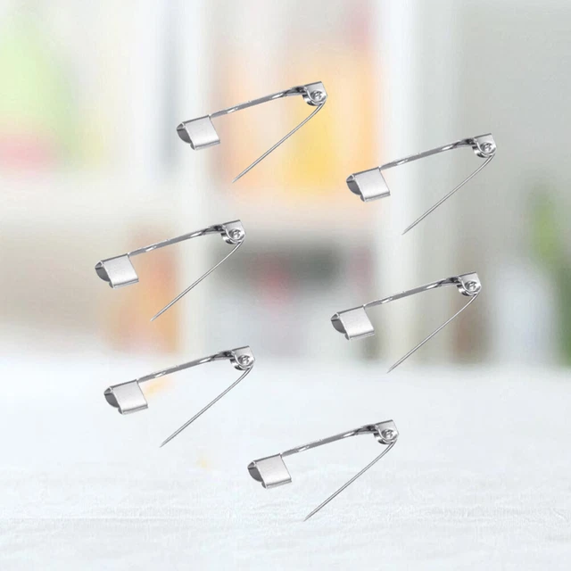 200 piezas Broche Broche Pin Backs Barra Tres Agujeros Opcional