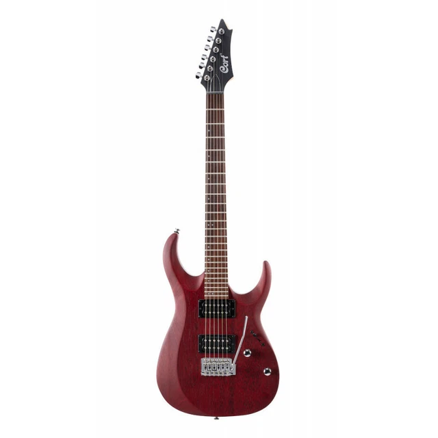 Cort X100 - black cherry pores ouverts - Guitare électrique