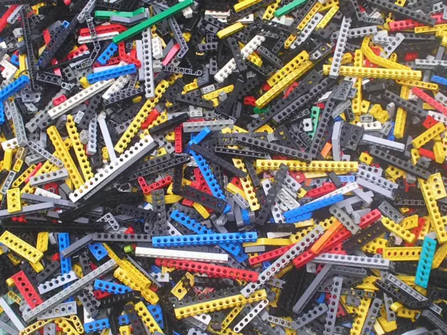 Lot vrac bulk de 500 grammes de briques & beam LEGO TECHNIC Bricks beams 1/2 Kg