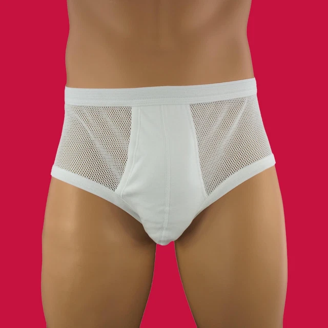 Slip-culotte Kangourou Vintage Avec Poche - Taille XL/42-44 - 100% Coton Blanc - Neuf Avec étiquettes - France