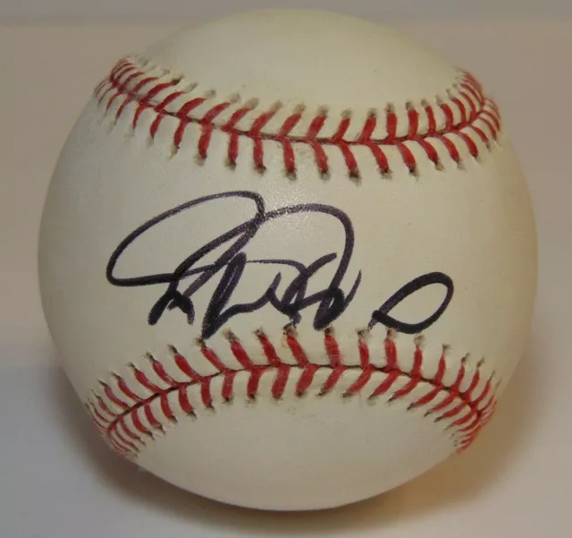 Rafael Palmeiro Signed Game Used Rawlings MLB Baseball With COA Texas Rangers