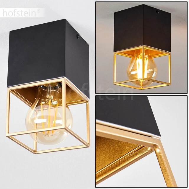Plafonnier Vintage Hofstein - Métal Cuivre/marron - Lampe Suspension Pour Salon Ou Couloir