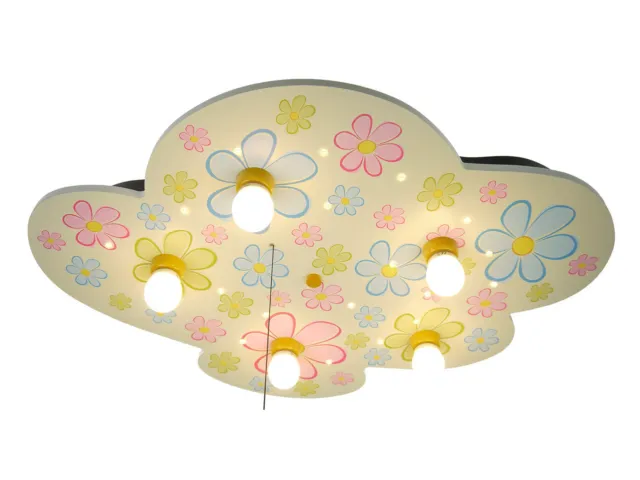 Lámpara de techo LED para niños 5 LED luz para dormir LED cielo estrellado lámpara de habitación infantil