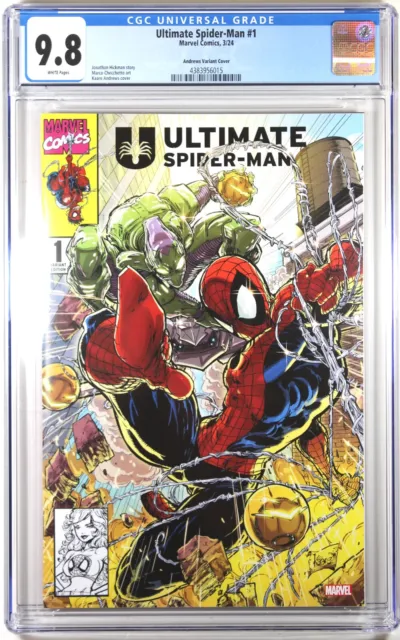 Ultimate Spider-Man #1 (Kaare Andrews Exclusive Variant) Comic ~ Cgc 9.8 Nm/M