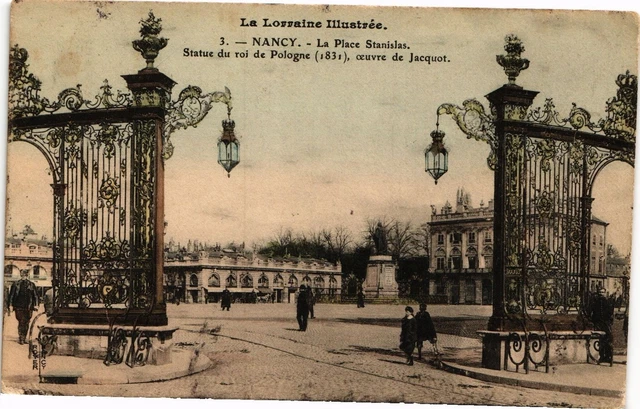 CPA Nancy-La Place Stanislas - Statue of the King of Poland (188132)