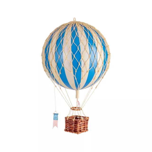 Authentic Models Hot Air Balloon Model Travels Light Blue 11.8  in Tall