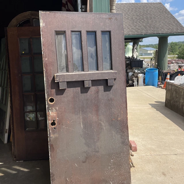 AN 684 antique oak drip edge entrance door 36 x 79 5/8”