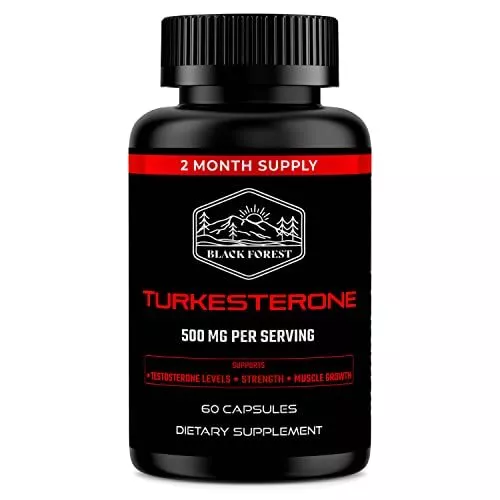 Turkesterone Supplement 500Mg (Max Purity 95% Extract) 2 Months Supply (500Mg T
