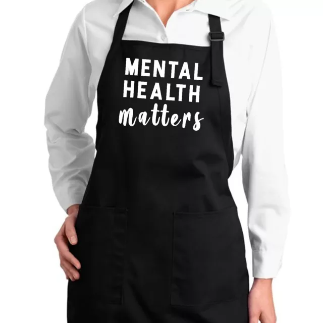 Mental Health Matters Awareness Healthy Mind Nurse Gift Apron Stress Awareness