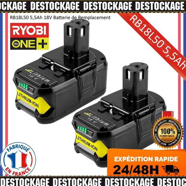 2X BATTERIES RYOBI One Plus 18V 5.0AH RB18L50 RB18L40 RB18L25 RB18L15