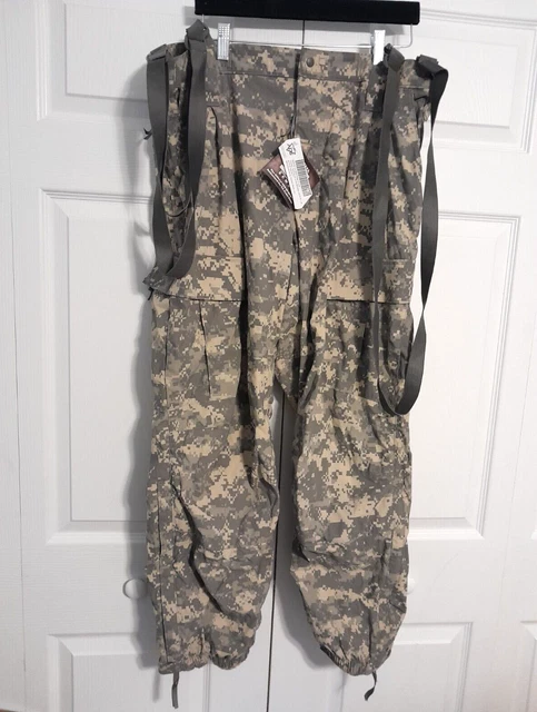 USGI ACU Camo ECWCS GEN III L5 Soft Shell Cold Weather Trousers Pants Large Reg.