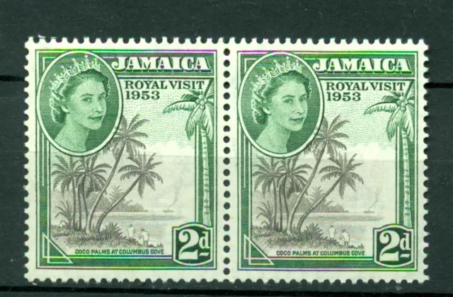 JAMAICA 1953, ROYAL VISIT, SG# 154, Pair, MNH 2006