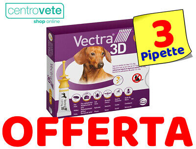 Ceva VECTRA 3D Antiparassitario per cani da 1,5 a 4 Kg → 3 Pipette da 0,8 ml