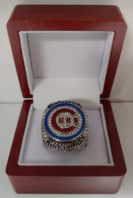 Javier Baez - 2016 Chicago Cubs World Series Ring With Wooden Display Box