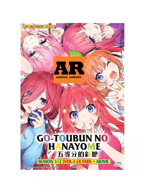 GO-TOUBUN NO HANAYOME Season 1+2 +Movie Anime DVD Dubbed Complete Box Set  $54.03 - PicClick AU