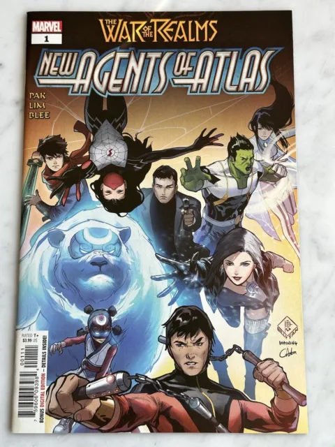 War of the Realms: New Agents of Atlas #1 KEY Shang-Chi Aero NM! (Marvel, 2019)