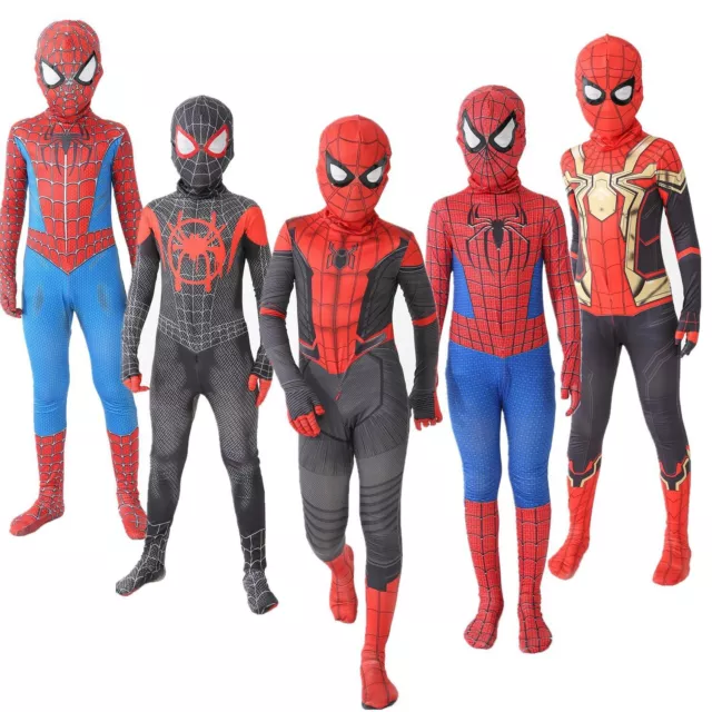 SPIDER-MAN 2099 KIDS Halloween Costume Child Boy Medium 8-10 $19.99 -  PicClick