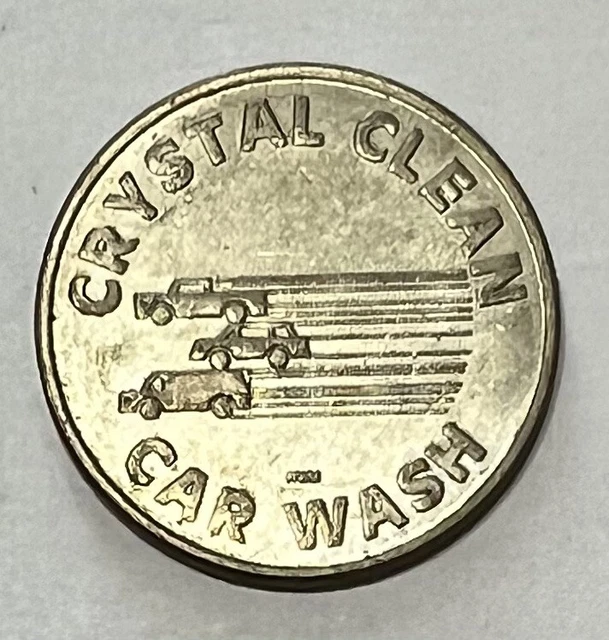 Crystal Clean Car Wash Coin Token 25mm