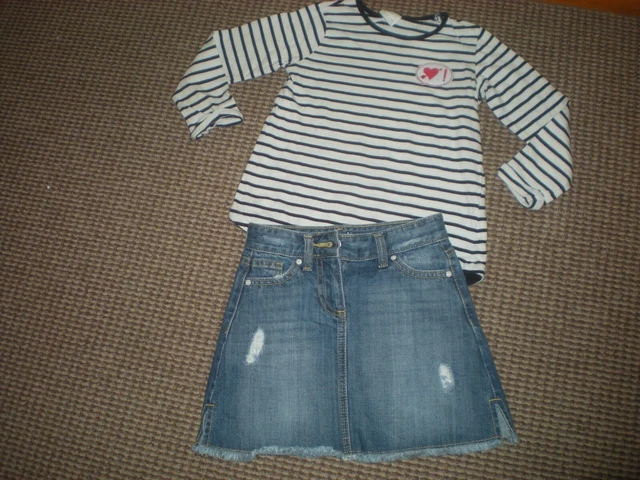 Bundle Girls Clothes age 6-7yr Dress Jeans Legging Skirt Tops Jumper Tights Next 6