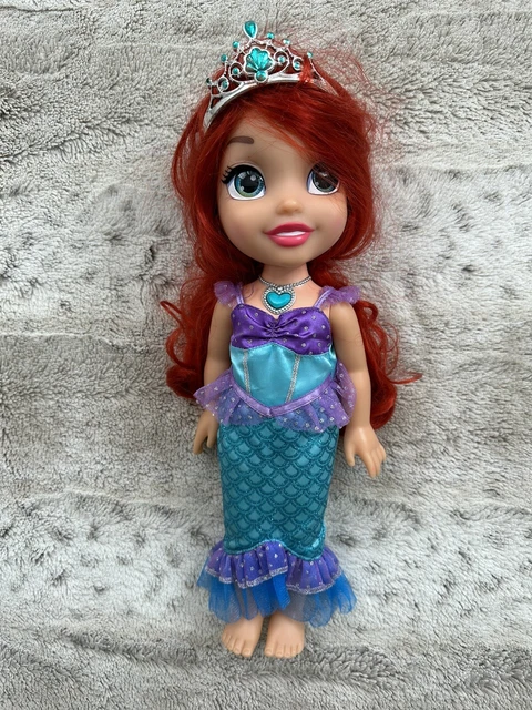DISNEY PRINCESS TODDLER Ariel Doll The Little Mermaid 6” Play Doll w ...