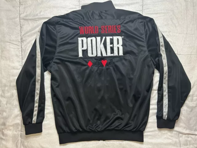 Official 2016 WSOP World Series of Poker XXL Embroidered Full Zip Rare Jacket