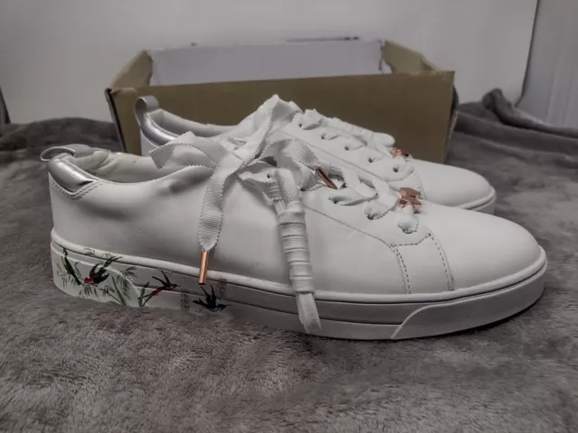 TED BAKER WOMEN S Roully White Sneakers Shoes 57.20 PicClick UK