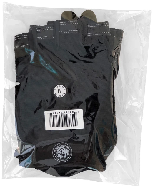Gants de gym en cuir noir avec fermeture de poignet pour l'haltérophilie et l'entraînement au gymnase. 5