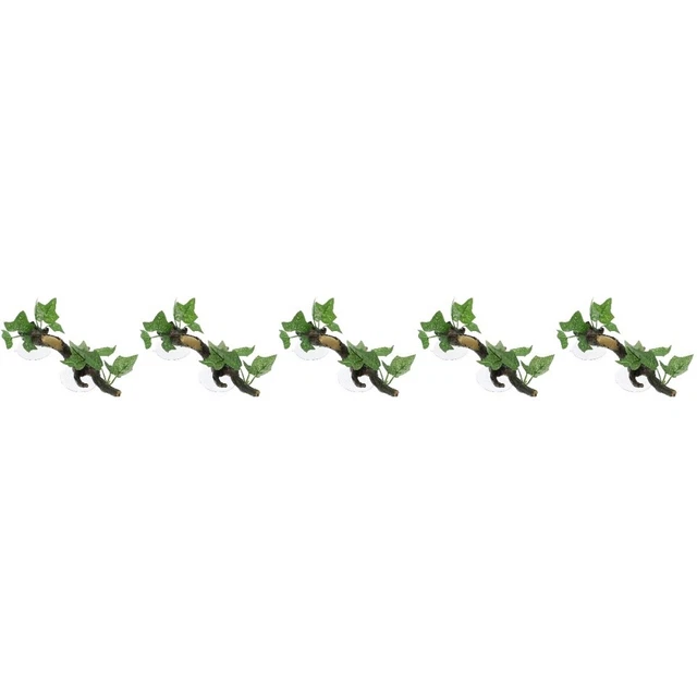 Jouet Lézard Terrarium Branches De Résine Simulées Récipient En Verre Racine