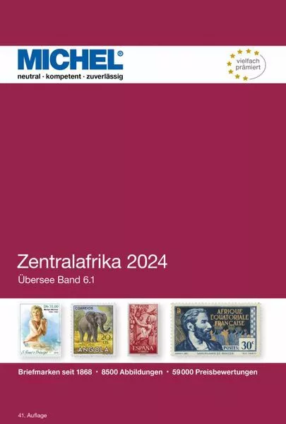 Michel Zentralafrika 2024 Band 1 (ÜK 6/1) Übersee Katalog