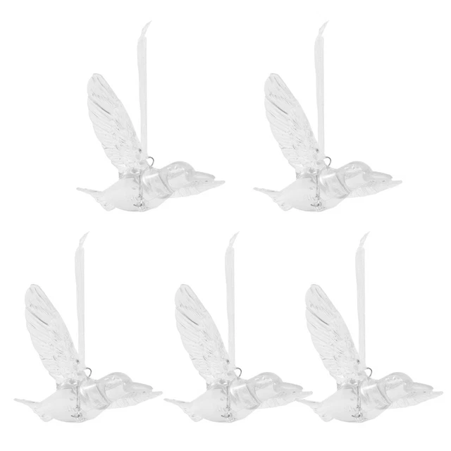 Papillon De Noël à Suspendre (H11 Cm) Ice Transparent Irisé - Boule Et
