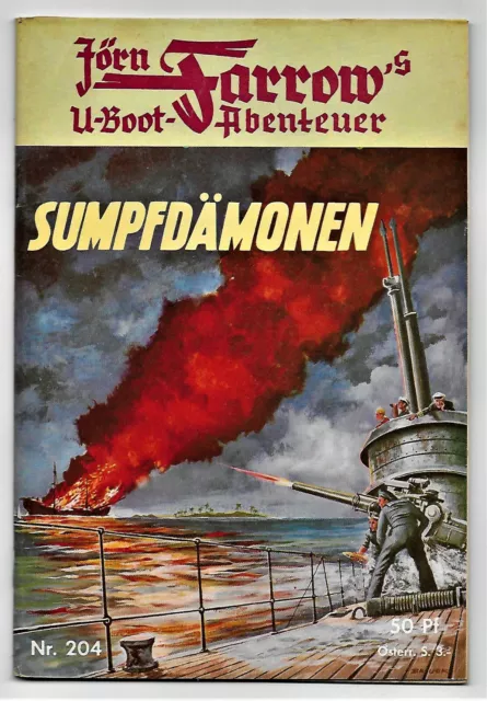 Jörn Farrow's U-Boot Abenteuer Nr.204 Sumpfdämonen von Hans Warren  1959 