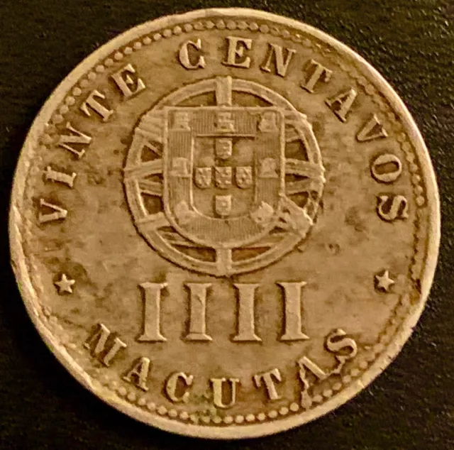 Angola 1927 20 Centavos Coin