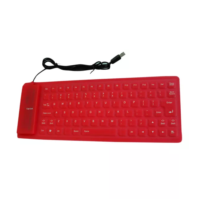 85 Keys USB Wired Waterproof Folding Silicone Keyboard for PC Laptop Notebook 13