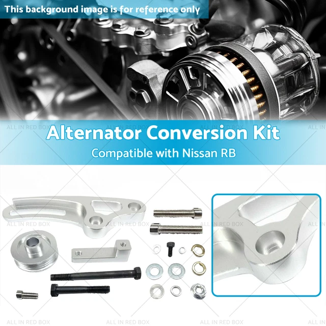 ALTERNATOR BRACKET CONVERSION Kit Suitable for LS1 Nissan RB GM RB25