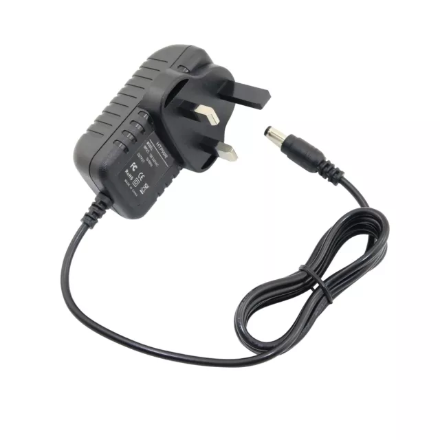 Ac/Dc Adapter Uk Plug Mains For York Fitness Aspire Exercise Bike Power Supply