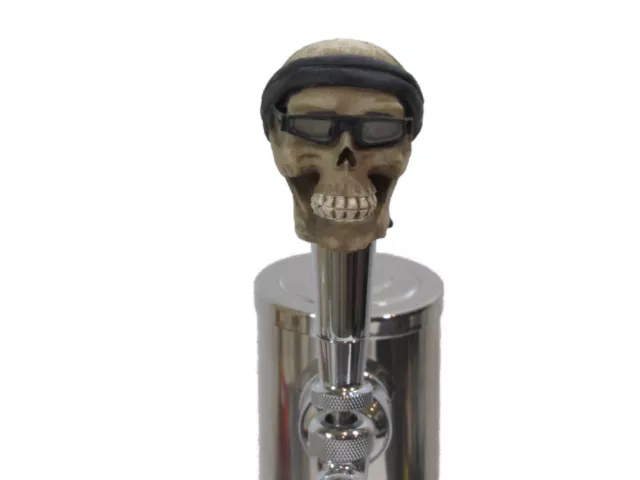 Bandana Biker Sports Bar Beer Tap Handle Kegerator Resin Zombie Breweriana Bar