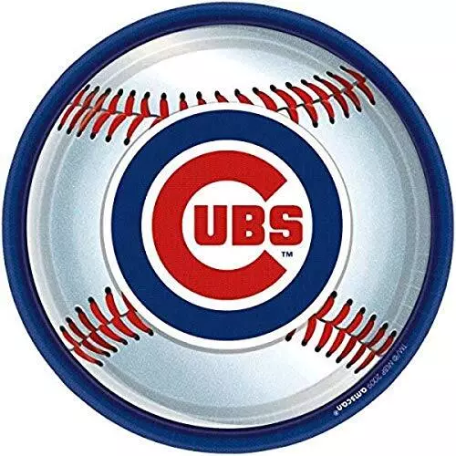 Chicago Cubs Major League Baseball Collection  9" Round, Party Plates