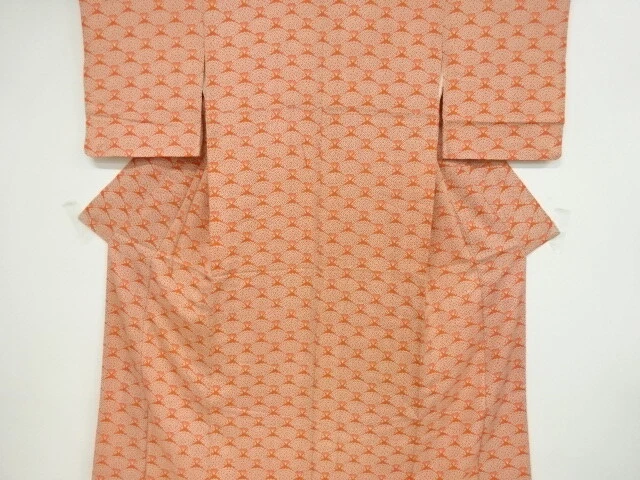 40001# Japanese Kimono / Antique Kimono / Flower Folding Fan Pattern