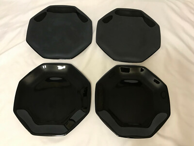 Arcoroc France Octime Vetro Nero 7 Piastre Ottagonali X 4 Eur 16 17 Picclick It