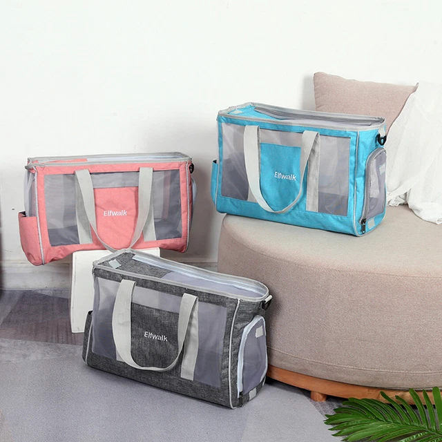 Borsa a mano per cane da trasporto grande capacità capsula tote forniture per animali domestici traspiranti